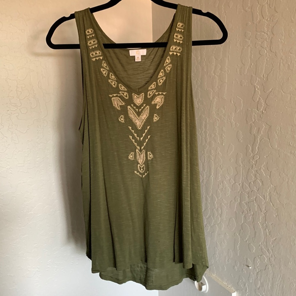 Charming Charlie’s green tank top